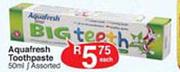 Aquafresh Toothpaste-50ml Each