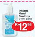 Instant Hand Sanitizer-240ml Pump