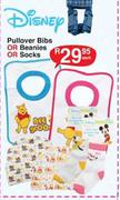 Disney Pullover Bibs Or Beanies Or Socks Each