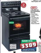 Defy 4 Plate 621 Kitchenaire Stove (DSS494)
