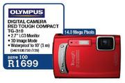 Olympus Digital Camera Red Tough Compact (TG-310)