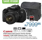 Canon 650D Digital SLR Camera Starter Bundle
