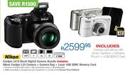 Nikon Coolpix L810 Black Digital Camera + Camera Bag + Lexar 4GB SDHC Memory Card