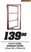 CIH F7 Steel Window Frame(533(W) x 949(H)mm) 