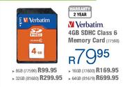 Verbatim 8GB SDHC Class 6 Memory Card