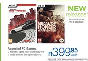 Assorted PC Games-Each