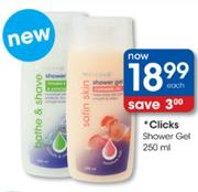 Clicks Shower Gel-250ml Each