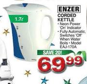Enzer Corded Kettle (EAJ-170A)-1.7l