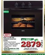 Defy 600CC Slimline Undercounter Oven(DBO450)