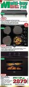 Defy 600mm Extractor Fan + Slimline Solid Hob + 600CC Undercounter Oven