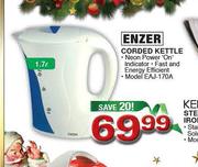 Enzer Corded Kettle-1.7Ltr
