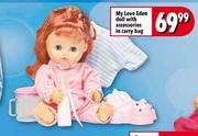 My Love Eden Doll With Accessories In Carry Bag