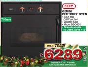 Defy Gemini Petitchef Oven-710mm