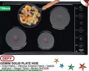 Defy Gemini Solid Plate Hob-700mm