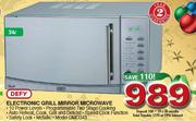 Defy Electronic Grill Mirror Microwave-34Ltr