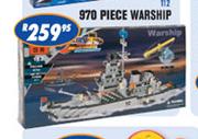 Children's Building Blocks Warship-970 Piece 