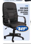 High Back Office Chair (Adjustable Height)