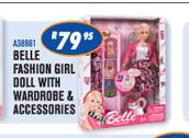 Belle Fashion Girl Doll With Wardrobe & Accessories