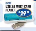 USB 2.0 Multi Card Reader
