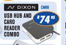 N-Dixon USB Hub And Card Reader Combo