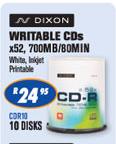N-Dixon Writable CDs-10 Disks