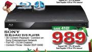 Sony 3D Blu-Ray DVD Player