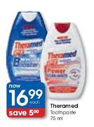Theramed Toothpaste-75ml Each