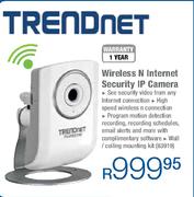Trendnet Wireless N Internet Security IP Camera