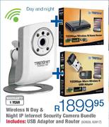 Trendnet Wireless N Day & Night IP Internet Security Camera Bundle