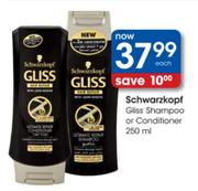 Schwarzkopf Gloss Shampoo Or Conditioner-250Ml