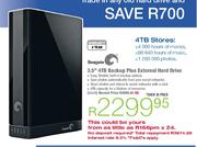 Seagate 3.5" 4TB Backup Plus External Hard Drive