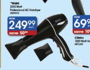 Wahl 2000 Watt Professional AC Hairdryer-Each