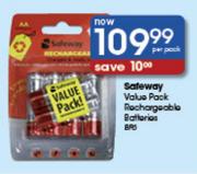 Safeway Value Pack Rechargeable Batteries-Per Pack