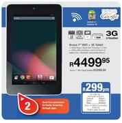 Nexus WiFi-7" + 3G Tablet