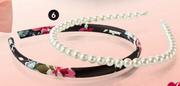 Flirt 2-Piece Pearl & Floral Alice Bands Set