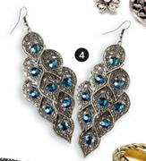 Diva Blue Chandelier Drop Earrings