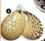 Diva Printed Disc Earrings
