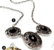 Diva Black Statement Necklace