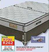 Slumberland Devon Euro Top Queen Base Set-137cm