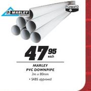 Marley PVC Downpipe-3mx80mm Each