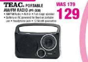 Teac Portable AM/FM Radio-Each