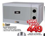 Bauer Silver Microwave 700W (MM720CAA)-20L