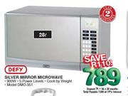 Defy Silver Mirror Microwave-28ltr DMO-351