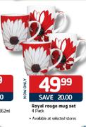 Royal Rouge Mug Set-4 Pack