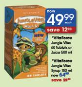 Vitaforce Jungle Vites-60 Tablets Or Juice-500ml 