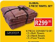 Global 6 Piece Towel Set