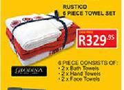 Rustico 6 Piece Towel Set