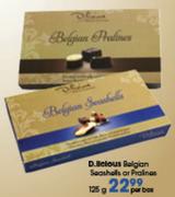D.licious Belgion Seashells Or Pralines 125Gm-Per Box
