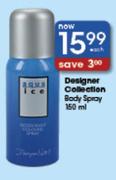 Designer Collection Body Spray-150ml