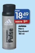 Addidas Men's Deodorant-150ml Each